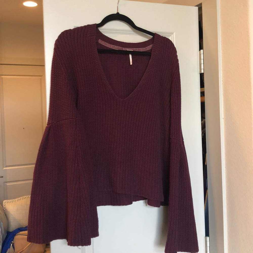 Free People Bell Sleeved Sweater